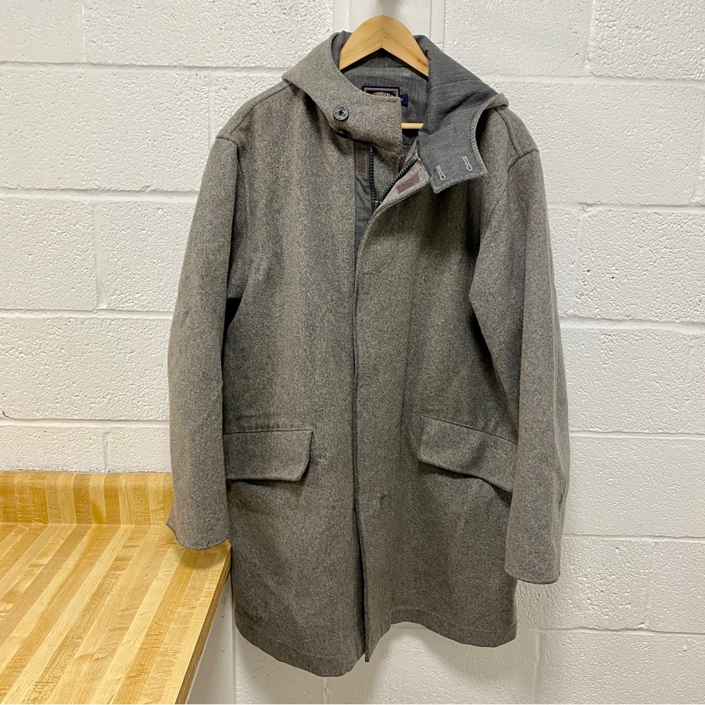 Faconnable wool jacket with hood Large